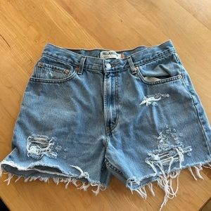 Distressed Levi’s Jean Shorts